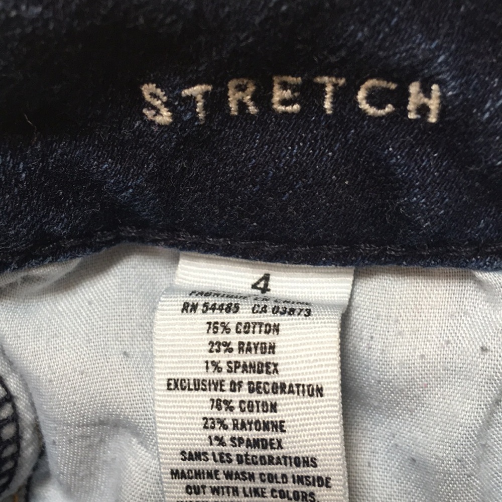 American Eagle Denim Jean Shorts Size 4 Stretch - Picture 3 of 3